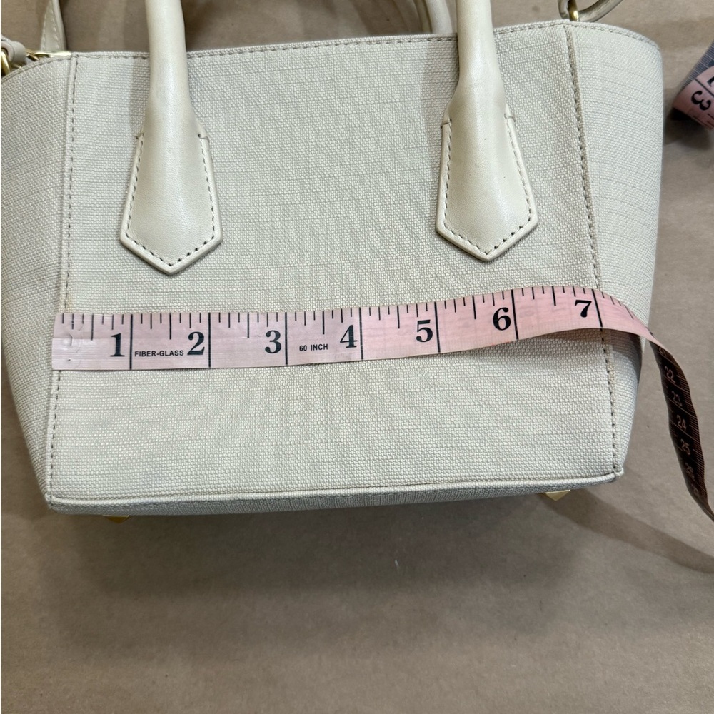Retired Dagne Dover Tiny Tote in Linen Women's Handbag - Picture 11 of 16